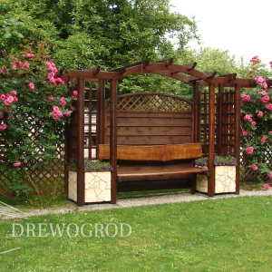 Pergola drewniana z kratownicą